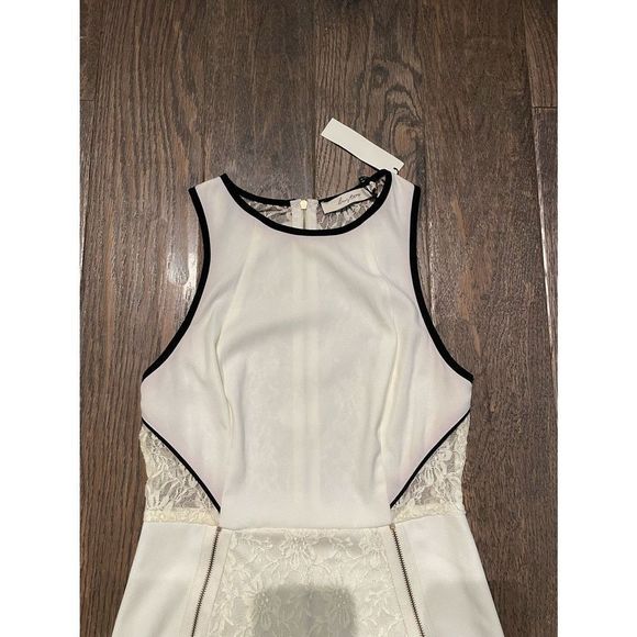 Luster Lace Bodycon Zipper Mini Dress - Picture 3 of 8